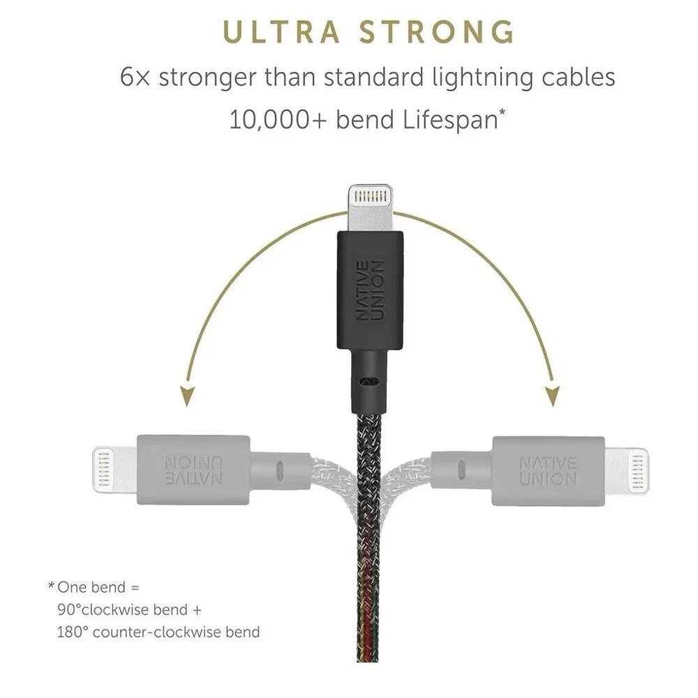 Native Union 10ft Lightning to USB-A Cable MFi-Certified Cosmos - SHIPS FREE!